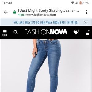 Fashion Nova I just might booty lifting jeans